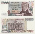 Argentina 50000 Pesos 1979 - 1983
P# 307; 155x75mm; UNC
