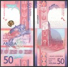 Aruba 50 Florins 2019 NEW
P# New; № A0601435; UNC