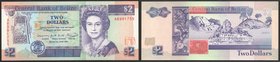 Belize 2 Dollars 1991 RARE!
P# 52; № AB 991755; UNC; Long type; RARE!