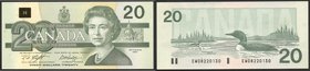 Canada 20 Dollars 1991
P# 97; № EWO 8220130; UNC