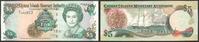 Cayman Islands 5 Dollars 2005
P# 34a; № C/1 852833; UNC