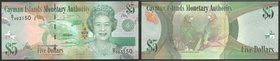 Cayman Islands 5 Dollars 2010
P# 39a; № D/1 003150; UNC