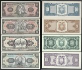 Ecuador Lot of 4 Banknotes
P# 114, 115, 122, 123