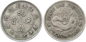 China - Kiangnan 7.2 Candareens 1898
Y# 142a; Silver
