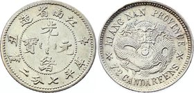 China - Kiangnan 10 Cents 1901
Y# 142a; Silver; XF