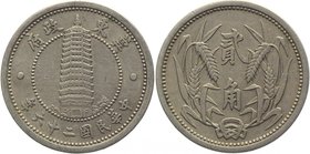 China - East Hopei 2 Chao 1937
Y# 520; Nickel 6,44g.