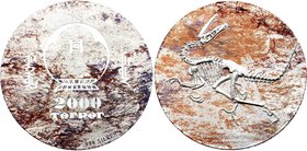 Mongolia 2000 Togrog 2018 3 Oz 999 Silver
3 Oz Velociraptor mongoliensis. Proof. Mintage 999 Pieces.