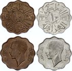 Iraq Nice Lot of 2 Coins 1938
Iraq 10 Fils 1938 AH 1357; KM# 103a Copper- Nickel KM# 103b Bronze; Ghazi I