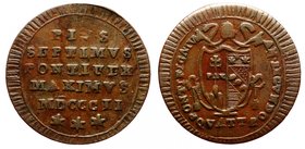 Italy - Papal States / Vatican Quattrino 1802
KM# 1264; Copper; VF/XF