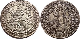 Bohemia Schlick Joachim Thaler 1520 (1967) (RESTRIKE)
Silver 20.65g 42mm; Medieval Czechoslovakia Joachim Thaler 1520 Restrike This is a replica of a...
