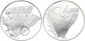 Czech Republic 200 Korun 2006 PROOF
KM# 85; Silver Proof; Mintage 8.000; 100th Anniversary of the Birth of Composer Jaroslav Ježek