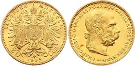 Austria 20 Corona 1902
KM# 2806; Gold (.900) 6.78g 21mm; Franz Joseph I