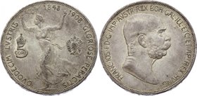 Austria 5 Corona 1908
KM# 2809; Silver; 60th Anniversary of the Reign of Franz Joseph I
