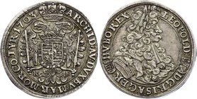 Hungary 1/2 Thaler 1703 KB - Kremnitz
KM# 251; Silver; Leopold I