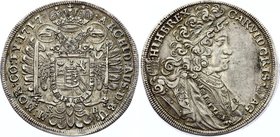Hungary 1/2 Thaler 1717 KB - Kremnitz
KM# 287; Silver; Karl III