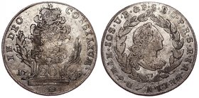 German States Bavaria 20 Kreuzer 1769 A IC SK
KM# 528.2; Silver 5.25g; F/VF