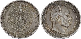 Germany - Empire Prussia 5 Mark 1874 A
Jaeger# 97; Silver, Mintage 840000; VF-XF; Deutsches Kaiserreich Preussen Prussia 5 Mark 1874