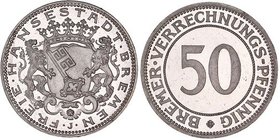 Germany - Weimar Republic Bremen 50 Pfennig Notgeld 1924 GENI PR 64
Jaeger# N44