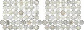 Germany Federal Republic Lot of 28 Coins 5 Mark 1952 - 1986 BRD Deutsche Mark Commemoratives
1 auction lot - Full collection of 28 Silver and 15 CuNi...
