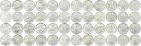 Germany Federal Republic Full Set of 24 Coins 10 Mark 1972 Munich Olympics
1 auction lot - Full date & mint collection of 24 Silver pieces, 15g 0.925...