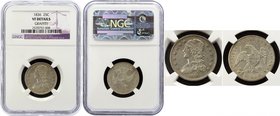 United States 25 Cents 1836 NGC VF
Liberty Cap Quarter 1836. KM# 55; NGC VF Details - Graffiti. Rare coin - Mintage is 472000.