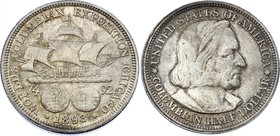 United States Half Dollar 1893
KM# 117; Silver; Columbian Exposition; AUNC+/UNC-