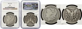 United States Morgan Dollar 1893 S NGC G4
KM# 110; NGC G4. Extremely Rare date - F12 is 4200$ in Krause! Mintage is 100000.