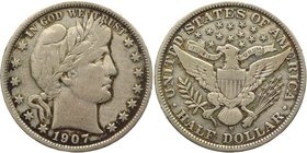 United States Half Dollar 1907 S
KM# 116; Silver 12,30g.