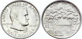 United States Half Dollar 1922 Rare! Ulysses S. Grant
KM# 151; Silver; Mintage 67,405; Ulysses S. Grant; UNC-