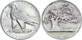 United States Half Dollar 1935 Rare! Settlement of Connecticut
KM# 169; Silver; Mintage 25,018; 300th Anniversary of the Settlement of Connecticut