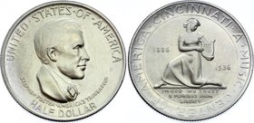 United States Half Dollar 1936 Rare! Cincinnati Music Center
KM# 176; Silver; Mintage 5.005; Cincinnati Music Center
