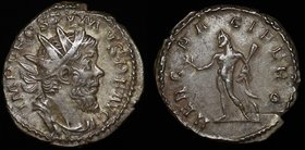Ancient World Roman Empire AR Antoninianus 260 - 269 AD
Postumus; RIC#67; Sear#10946; Billon, 4.54g; Mint Cologne; (IMP C POSTVMVS P F AVG),Radiate,D...