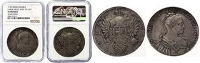 Russia 1 Rouble 1734 NGC VF RR
Bit# 94 (R1); Type of 1734, Large head. Ilyin - 25 Roubles. NGC VF35.
