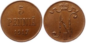 Russia - Finland 5 Pennia 1917
Bit# GSF4; XF/aUNC