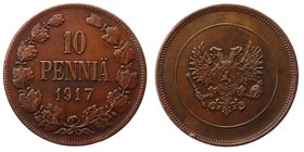 Russia - Finland 10 Pennia 1917
Bit# GSF3; aUNC
