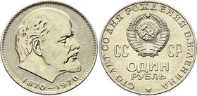 Russia - USSR 1 Rouble 1970
Y# 141; Prooflike; Leningrad Mint; Vladimir Lenin