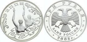 Russia 3 Roubles 2008
Y# 1152; Silver Proof; Sport series: The XXIXth Olympic Summer Games (Beijing)