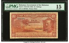 Bahamas Bahamas Government 10 Shillings 1919 (ND 1930) Pick 6 PMG Choice Fine 15. 

HID09801242017