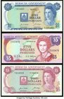 Bermuda Bermuda Government 1; 5 Dollars 6.2.1970 Pick 23a; 24a; 5 Dollars 20.2.1989 Pick 34b Crisp Uncirculated. 

HID09801242017