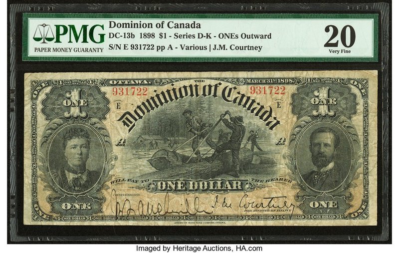 Canada Dominion of Canada $1 1898 Dc-13b PMG Very Fine 20. 

HID09801242017