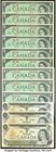 An Assortment of Twelve $1 Notes and Four $5 Notes from Canada. Choice About Uncirculated-Choice Crisp Uncirculated. 

HID09801242017