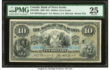 Canada Halifax, NS- Bank of Nova Scotia $10 2.1.1929 Ch.# 550-18-20b PMG Very Fine 25. 

HID09801242017