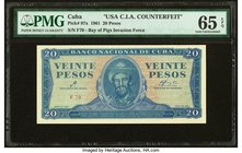 Cuba Banco Nacional de Cuba 20 Pesos 1961 Pick 97x C.I.A. Counterfeit PMG Gem Uncirculated 65 EPQ. F70 prefix.

HID09801242017