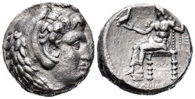 Imperio Macedonio. Filipo III. Tetradracma. 320-316 a.C. Susa (Mesopotamia). (Price-208). (Seaby-6784). Anv.: Cabeza de Heracles a derecha recubierta ...