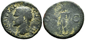 Agripa. As. 37-1 d.C. Roma. (Spink-1812). (Ric-58). Rev.: SC. Neptuno en pie a izquierda con delfín y tridente. Ae. 10,12 g. BC. Est...25,00.