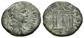 Trajano. AE 20. 98-117 d.C. Pérgamo. (RPC-2356). Ae. 4,90 g. Escasa. BC. Est...25,00.