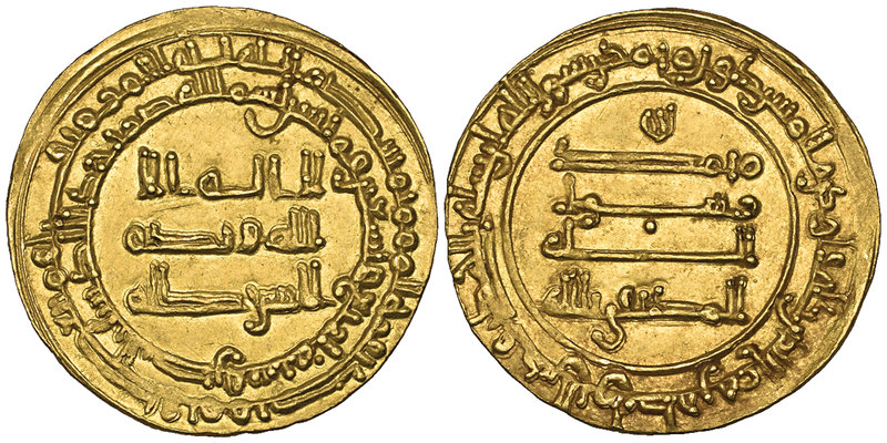 ABBASID, AL-MUKTAFI (289-295h) Dinar, al-Basra 294h Weight: 4.43g References: Be...