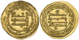 ABBASID, AL-MUKTAFI (289-295h) Dinar, Harran 290h Weight: 3.67g Reference: Bernardi 226Hj. Almost extremely fine and rare 

Estimate: GBP 1200 - 150...