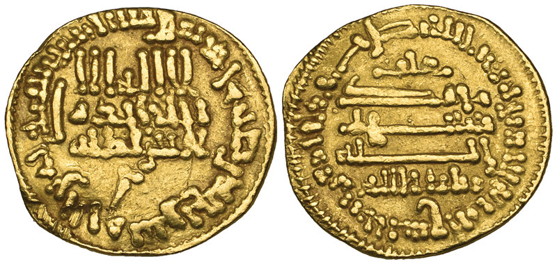 AGHLABID, ZIYADAT ALLAH III (249-250h) Dinar, without mint-name (struck at Qayra...