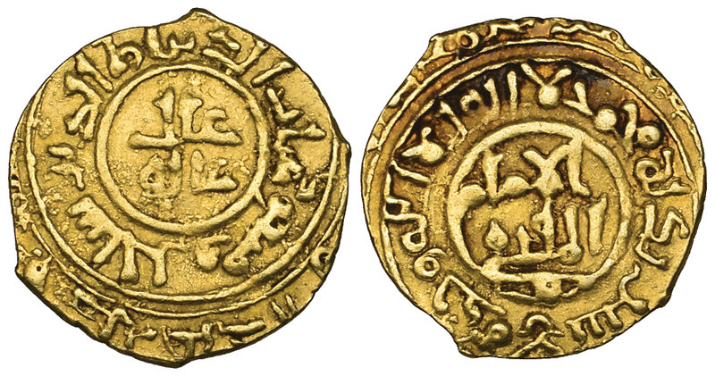 BURID, TEMP ABAQ (534-549h) Quarter-dinar, mint and date off flan Obverse: In in...